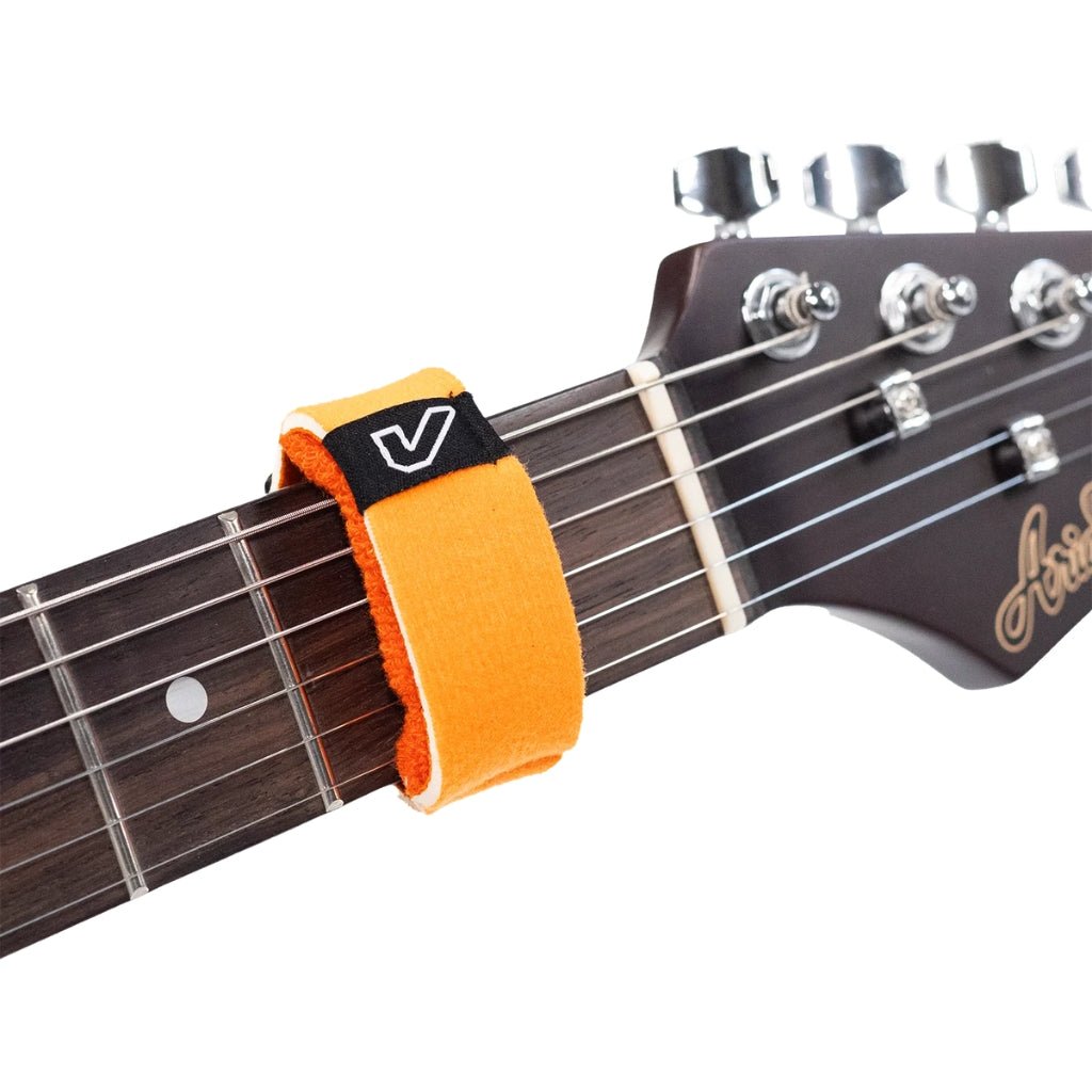 Gruv Gear FretWraps String Dampener - Small, Flare Orange (3-pack) Guitar Accessories Sky Music