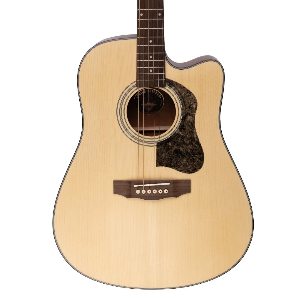 Guild D340CE Acoustic-Electric Dreadnought Guitar - Natural Acoustic Guitars Sky Music