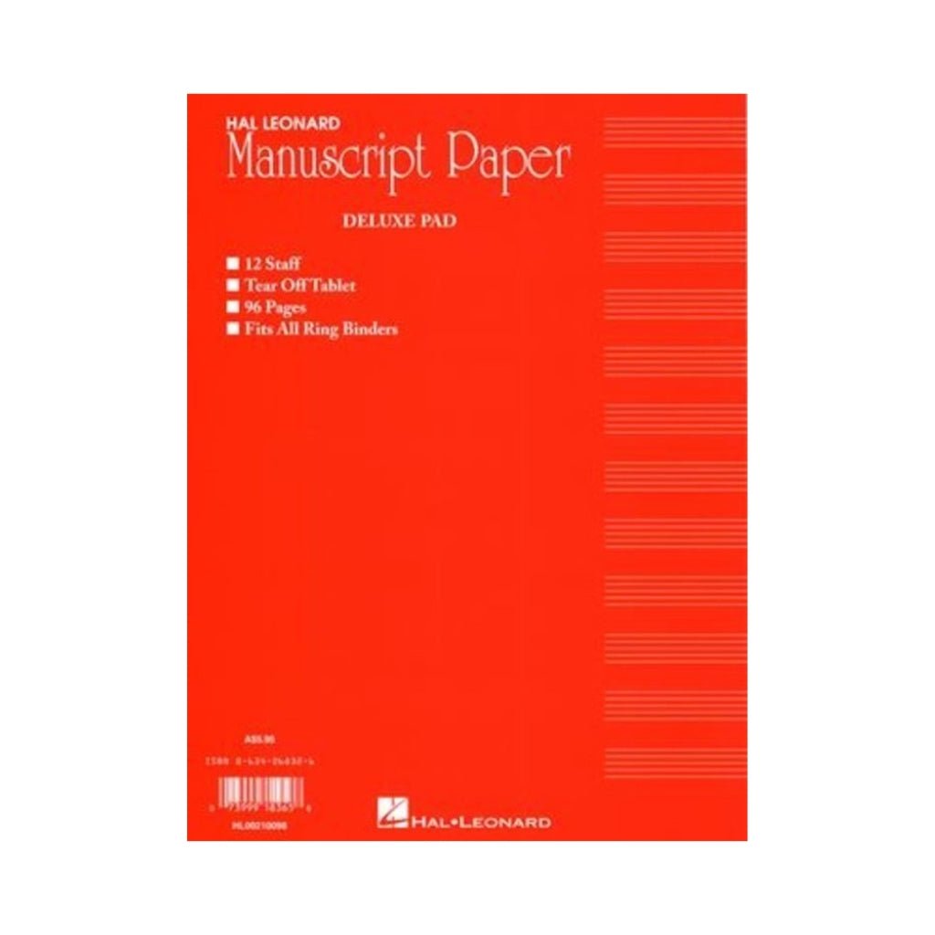 Hal Leonard Manuscript Paper Deluxe Pad Books Sky Music