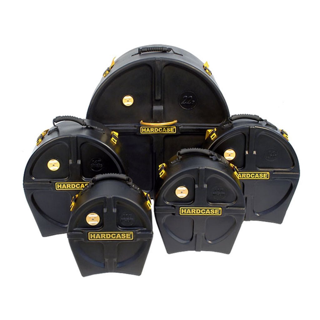 Hardcase Standard Black Set - 10, 12, 16, 22 + 14s Drum Bags &amp; Cases Sky Music
