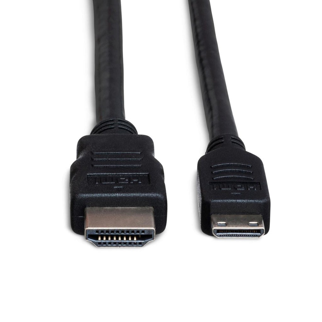 Hosa Technology - HDMI to HDMI Mini - High Speed HDMI Cable with Ethernet Cable 10ft