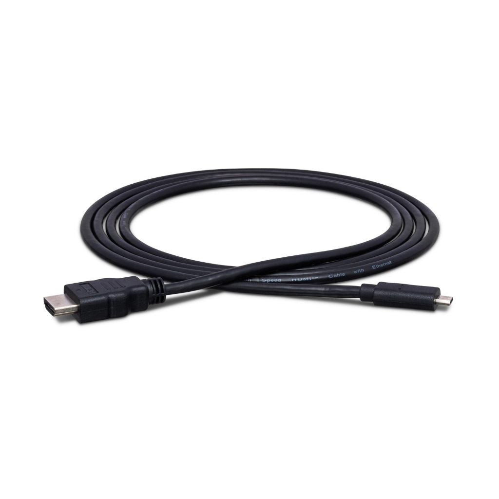 Hosa Technology - HDMI to HDMI Micro - High Speed HDMI Cable with Ethernet 6ft