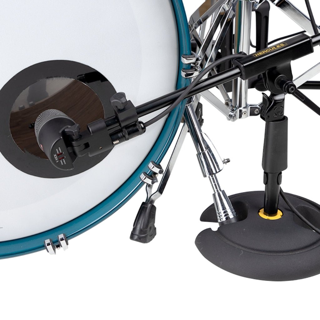 Hercules MS120B PRO Low Profile H Based Short Boom Stand Microphone stands Sky Music