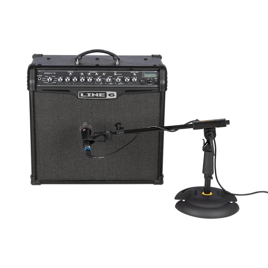 Hercules MS120B PRO Low Profile H Based Short Boom Stand Microphone stands Sky Music