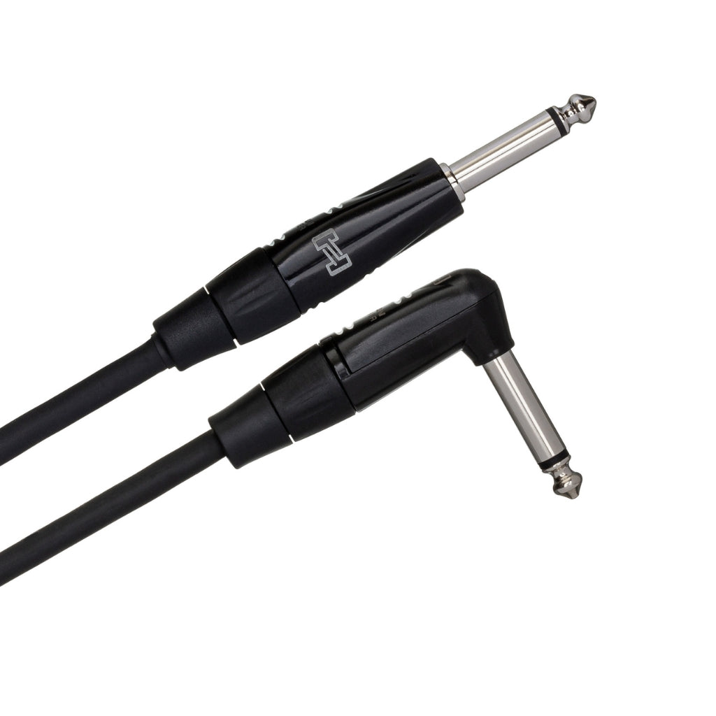 Hosa Technology - REAN Straight to Right-Angle - Pro Guitar Cable 10ft