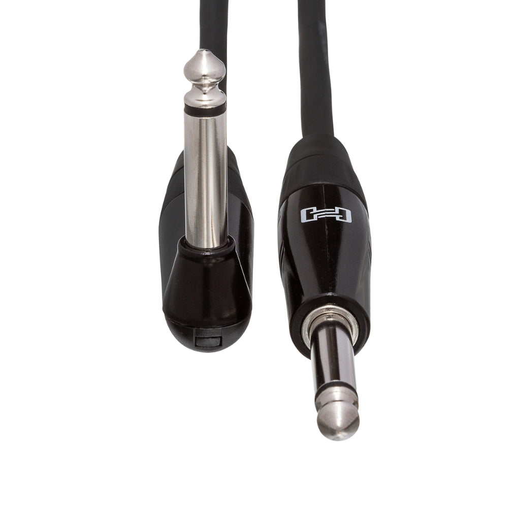Hosa Technology - REAN Straight to Right-Angle - Pro Guitar Cable 10ft