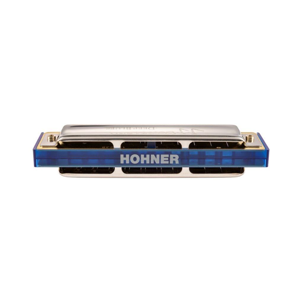 Hohner Jean Jacques Milteau Deep Blues Harmonica - G Major, Trans Blue Harmonicas Sky Music