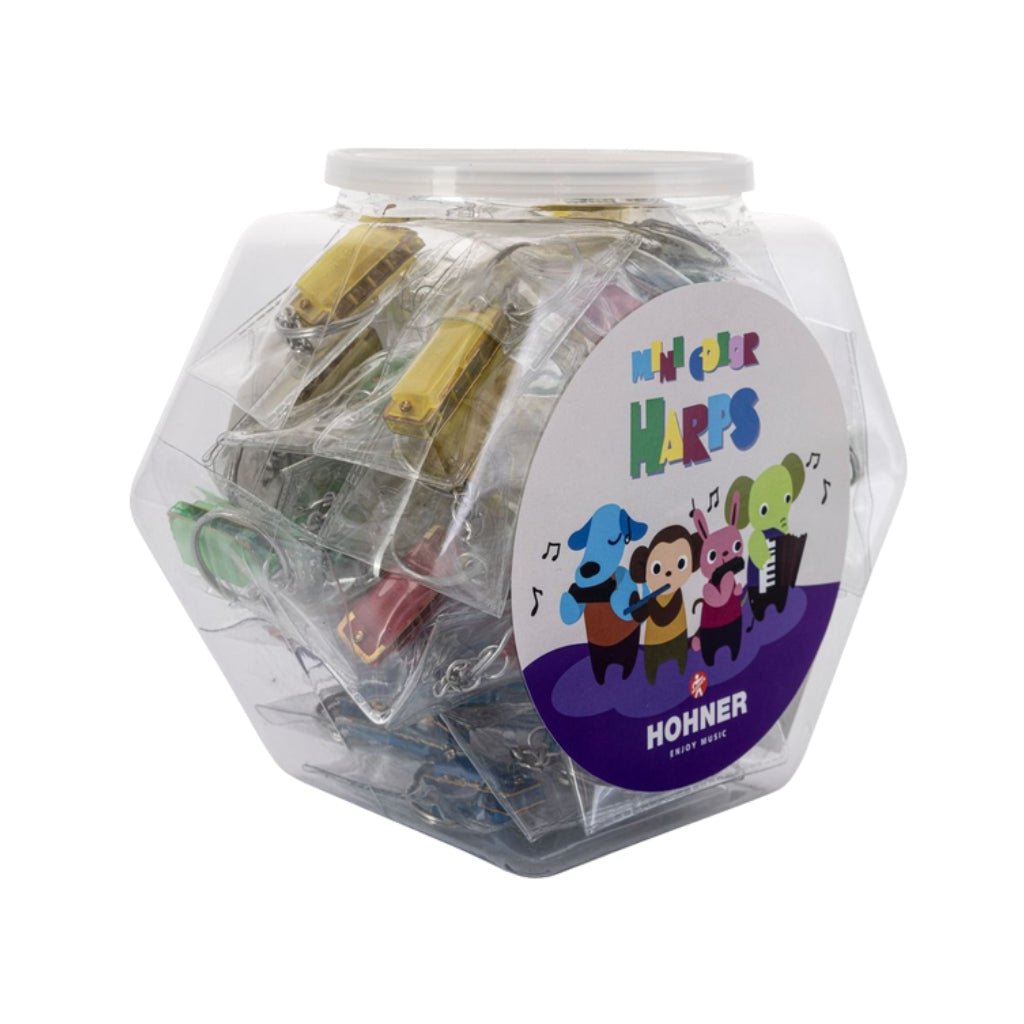Hohner Mini Coloured Harmonicas - Candy Box Harmonicas Sky Music