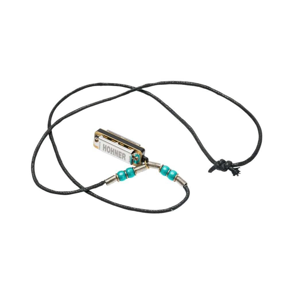 Hohner Mini Harmonica Necklace - Light Blue Harmonicas Sky Music