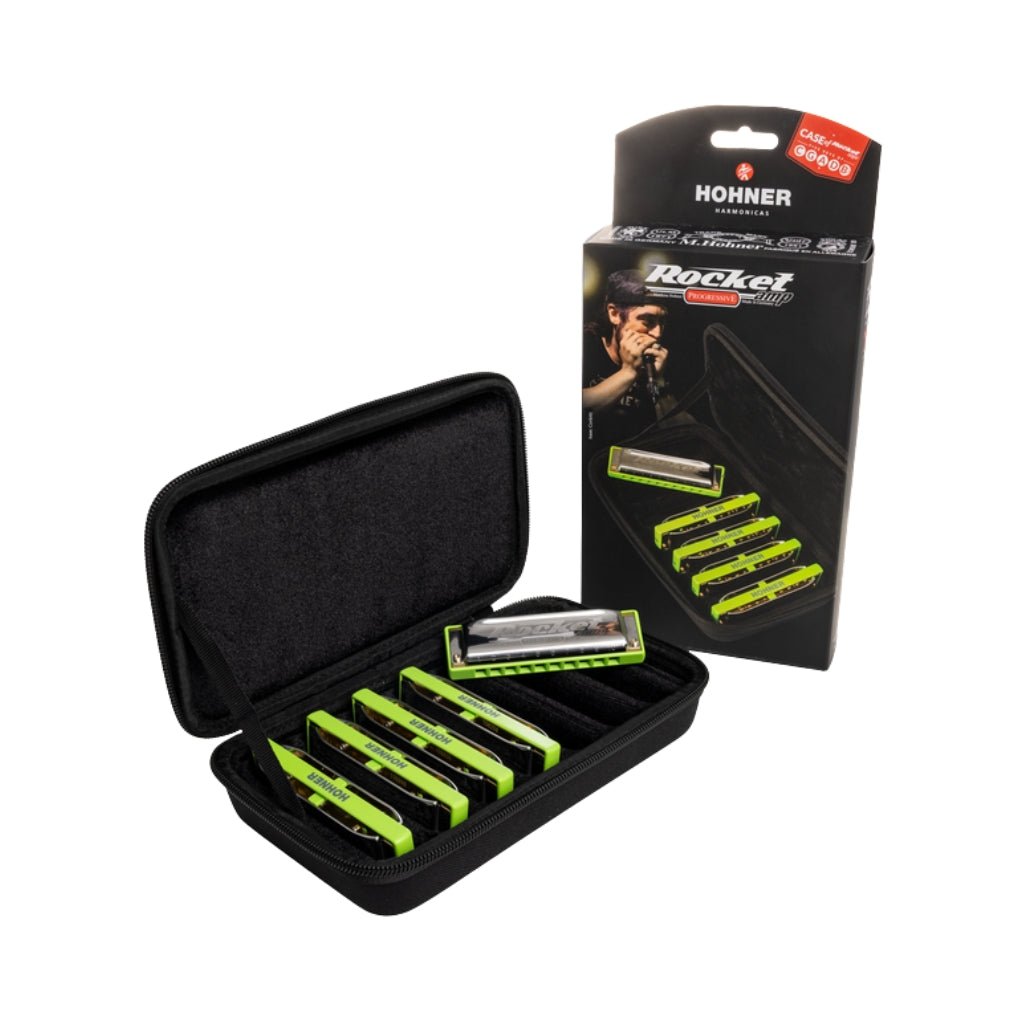 Hohner Rocket Amp 5 Pack Harmonica - C G A D B Flat Major Harmonicas Sky Music