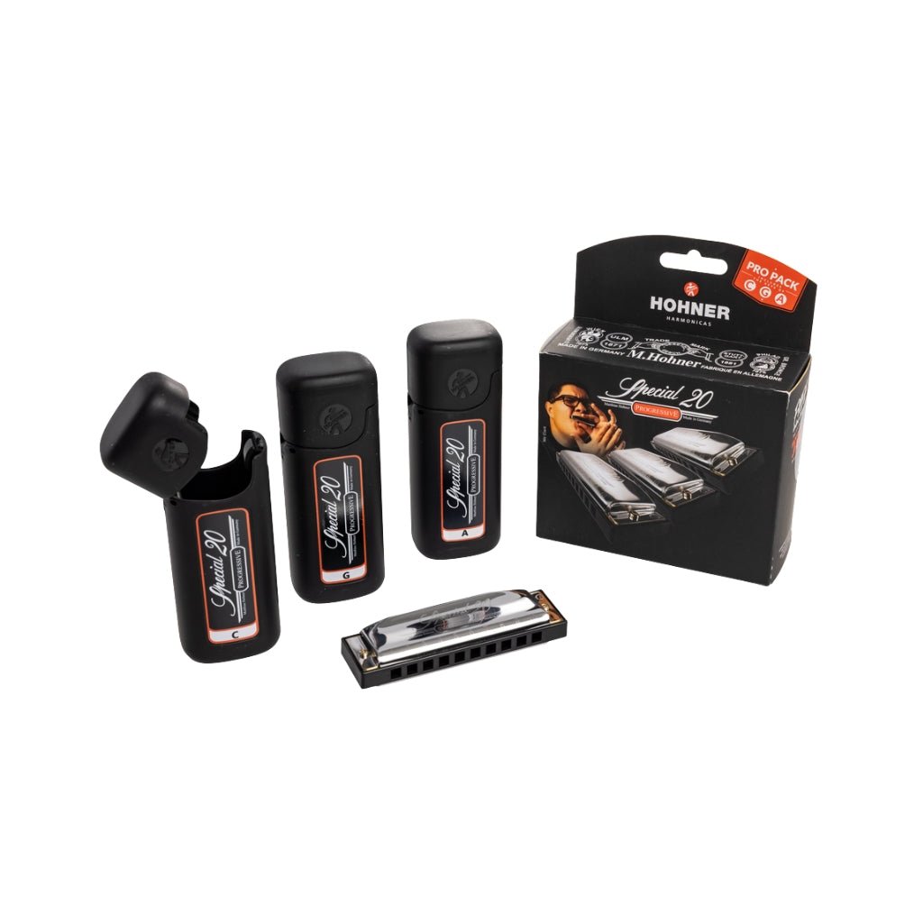 Hohner Special 20 Pro Pack Harmonica - C G A Major Harmonicas Sky Music
