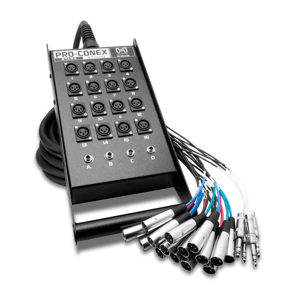 Hosa Tecchnology Stage Box Non-Lock 16X4 100Ft Signal Processing Sky Music