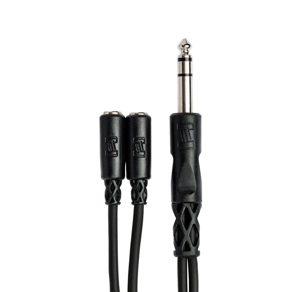 Hosa Technology 1/4 in TRS to Dual 3.5 mm TRSF Y Cable Cables Sky Music