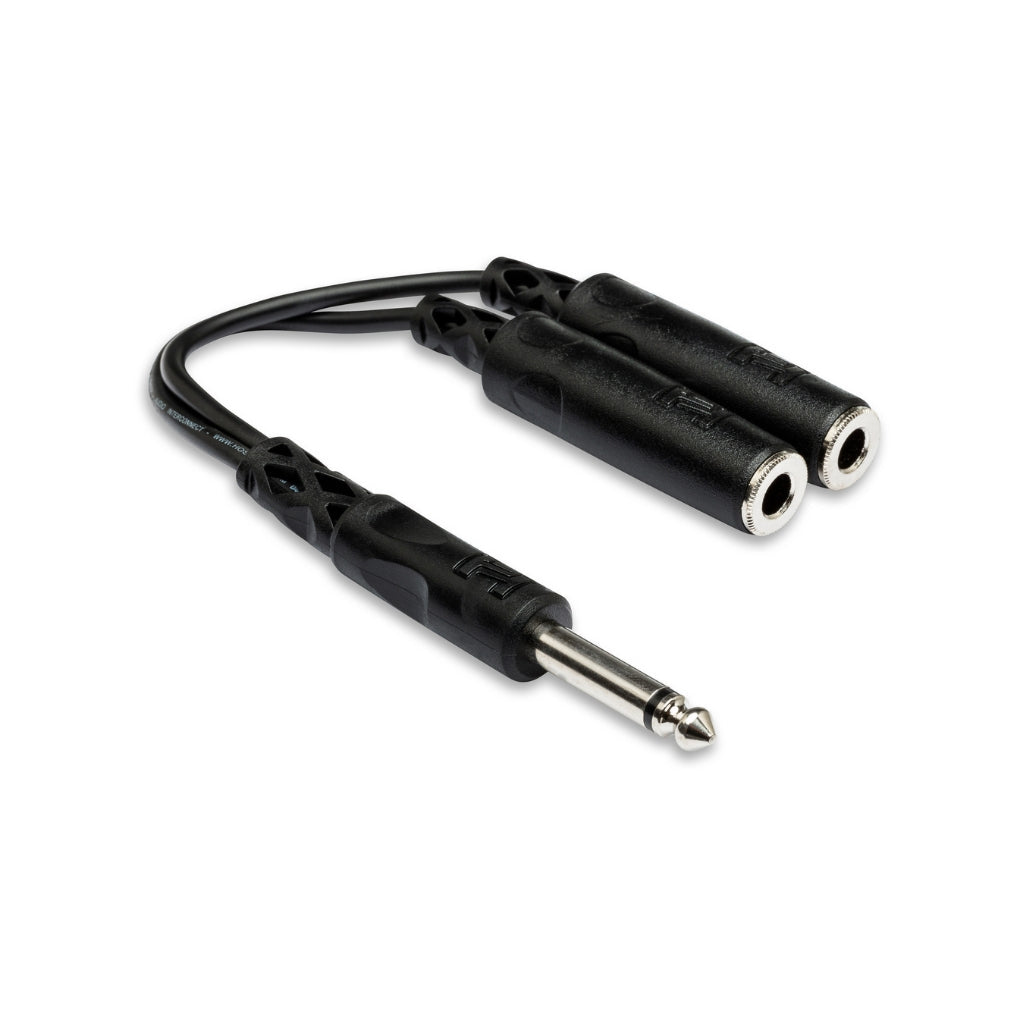 Hosa Technology 1/4 in TS to Dual 1/4 in TSF Y Cable Cables Sky Music
