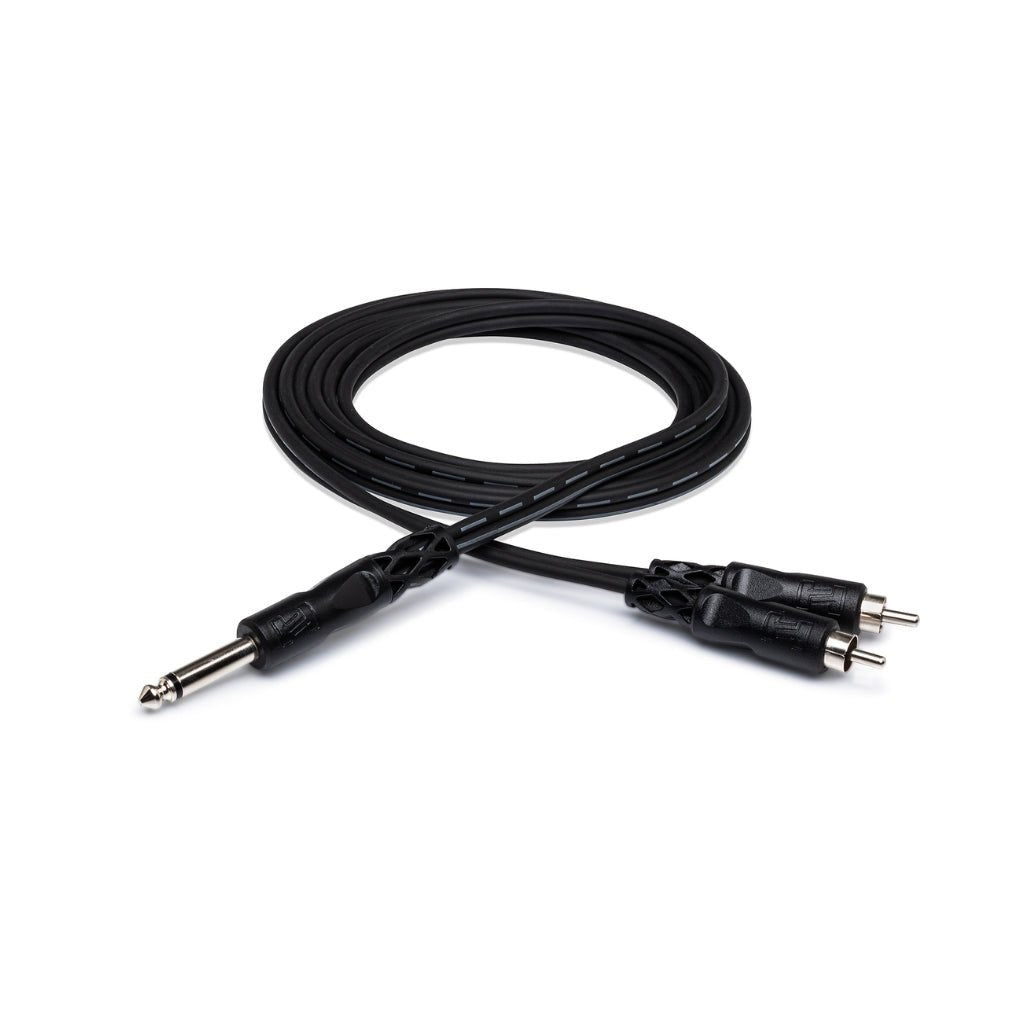 Hosa Technology 1/4 in TS to Dual RCA Y Cable 3m Cables Sky Music