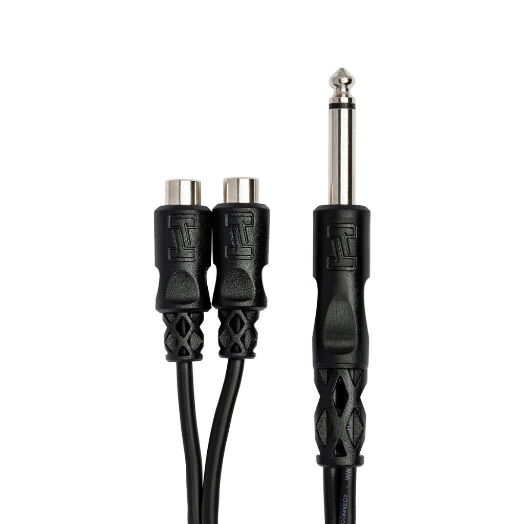 Hosa Technology 1/4 in TS to Dual RCAF Y Cable Other Sky Music