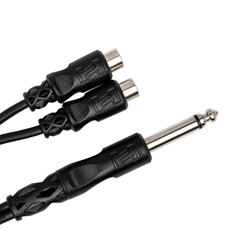 Hosa Technology 1/4 in TS to Dual RCAF Y Cable Other Sky Music