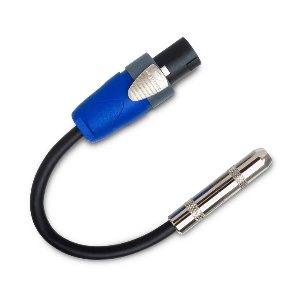 Hosa Technology 1/4 in TS to Neutrik speakON Speaker Adapter 6in Cables Sky Music