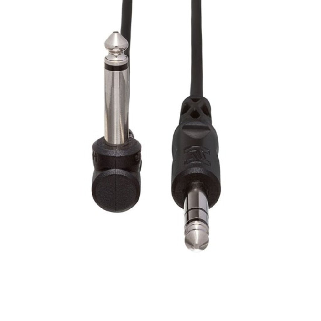 Hosa Technology 1/4 in TS to Right Angle 1/4 in TS Unbalanced Interconnect Cable Cables Sky Music