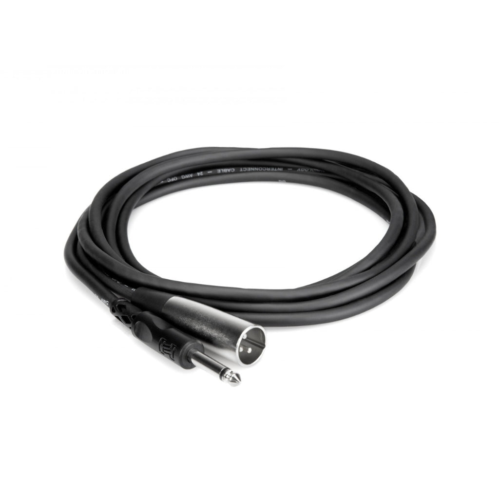 Hosa Technology 1/4 in TS to XLR3M Unbalanced Interconnect Cable 2ft Other Sky Music
