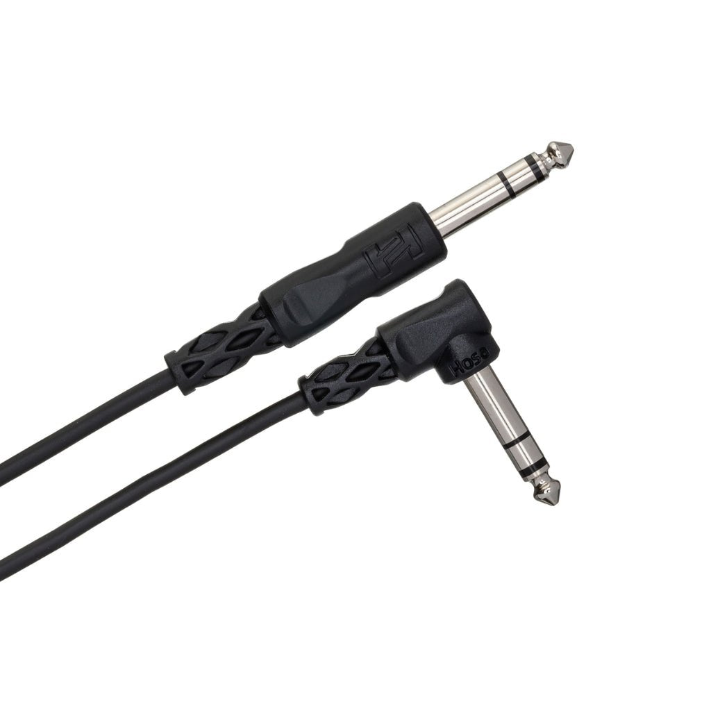 Hosa Technology 1/4" TRS to Right-Angle 1/4" TRS Balanced Interconnect Cable 10ft Cables Sky Music