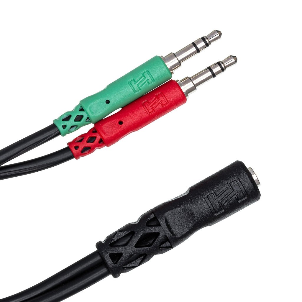 Hosa Technology 3.5 mm TRRSF to Dual 3.5 mm TRS Headset/Mic Breakout Cable Other Sky Music