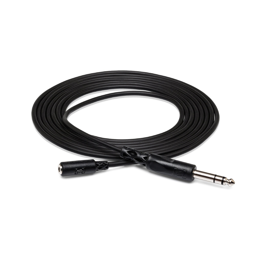 Hosa Technology 3.5 mm TRS to 1/4 in TRS Headphone Adaptor Cable 10ft Cables Sky Music