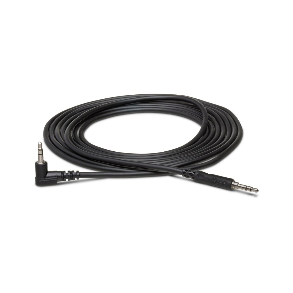Hosa Technology 3.5mm TRS to Right-angle 3.5mm TRS Stereo Interconnect Cable 5ft Cables Sky Music