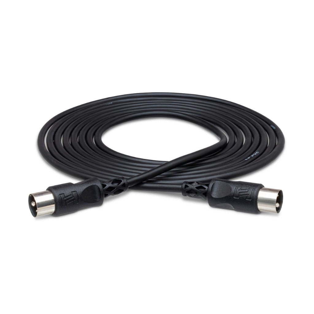 Hosa Technology 5-pin DIN to Same MIDI Cable 20ft, Black Cables Sky Music