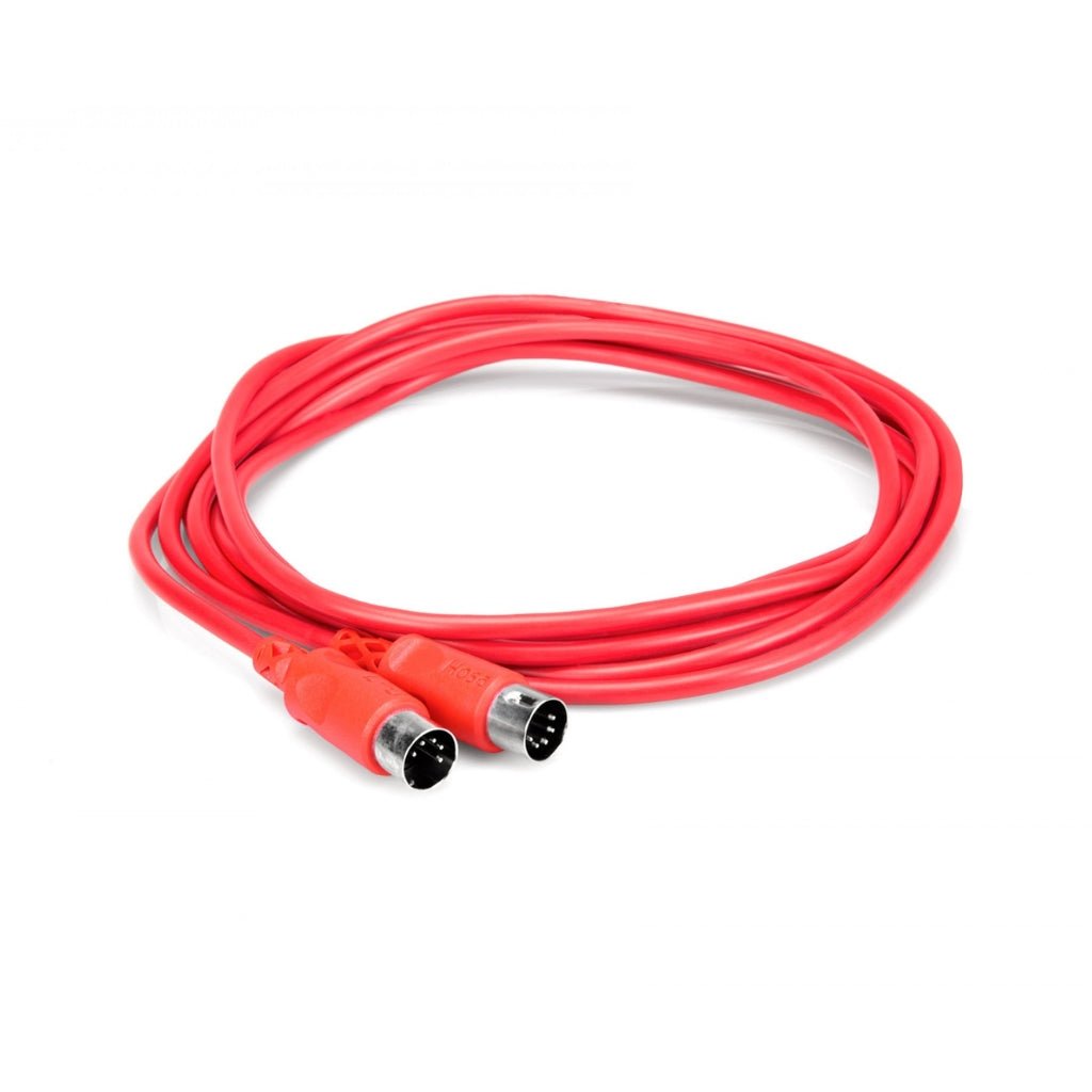Hosa Technology 5-pin DIN to Same MIDI Cable 3ft - Red Other Sky Music