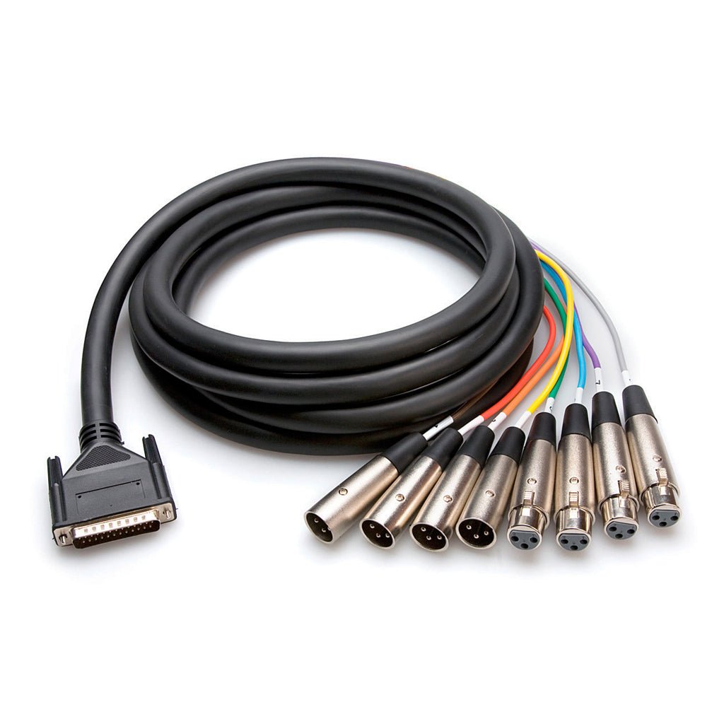 Hosa Technology AES/EBU Snake DB25T - XLR3Mf 3 Cables Sky Music