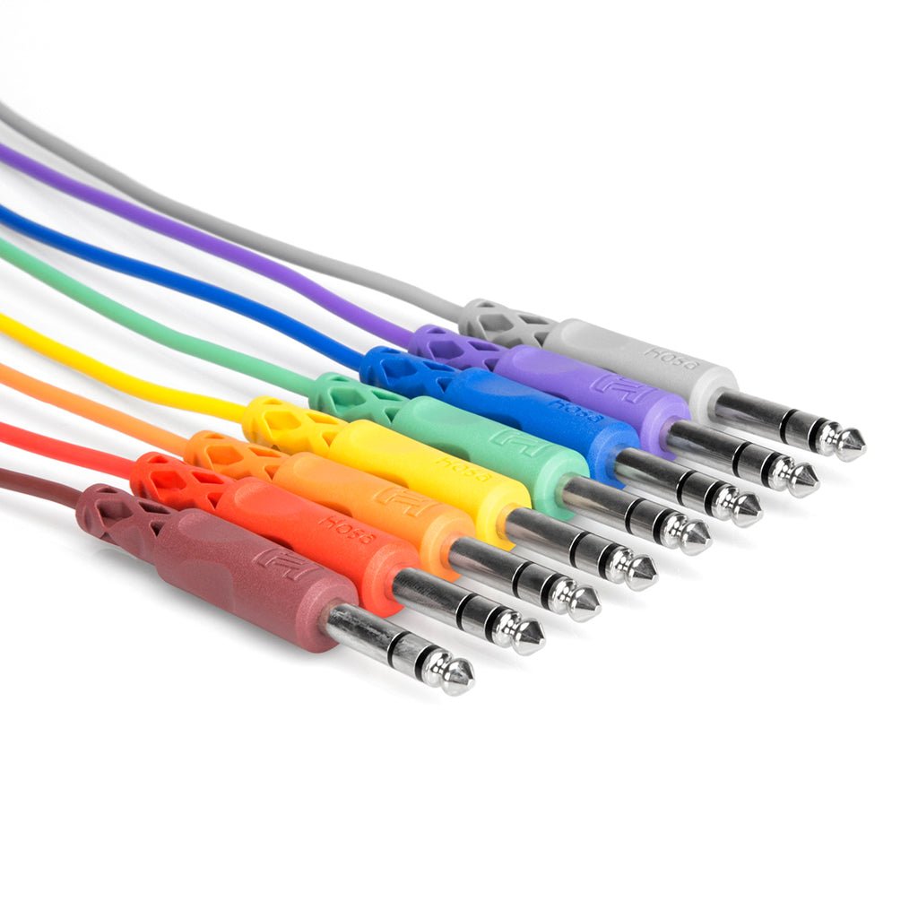 Hosa Technology Bal Patch Cbls 1/4 TRS-S Cables Sky Music