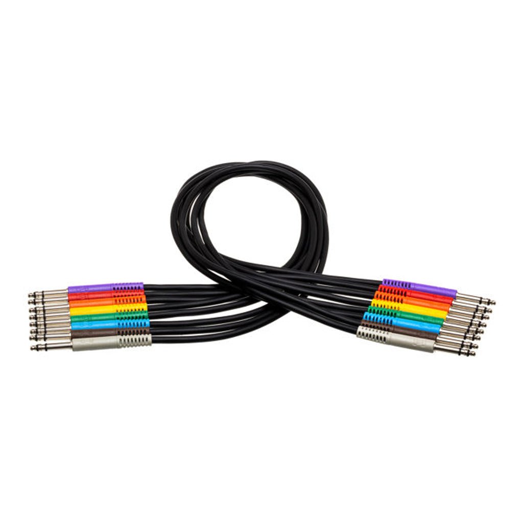 Hosa Technology Bal Patch Cbls Tt TRS-Same 3Ft Cables Sky Music