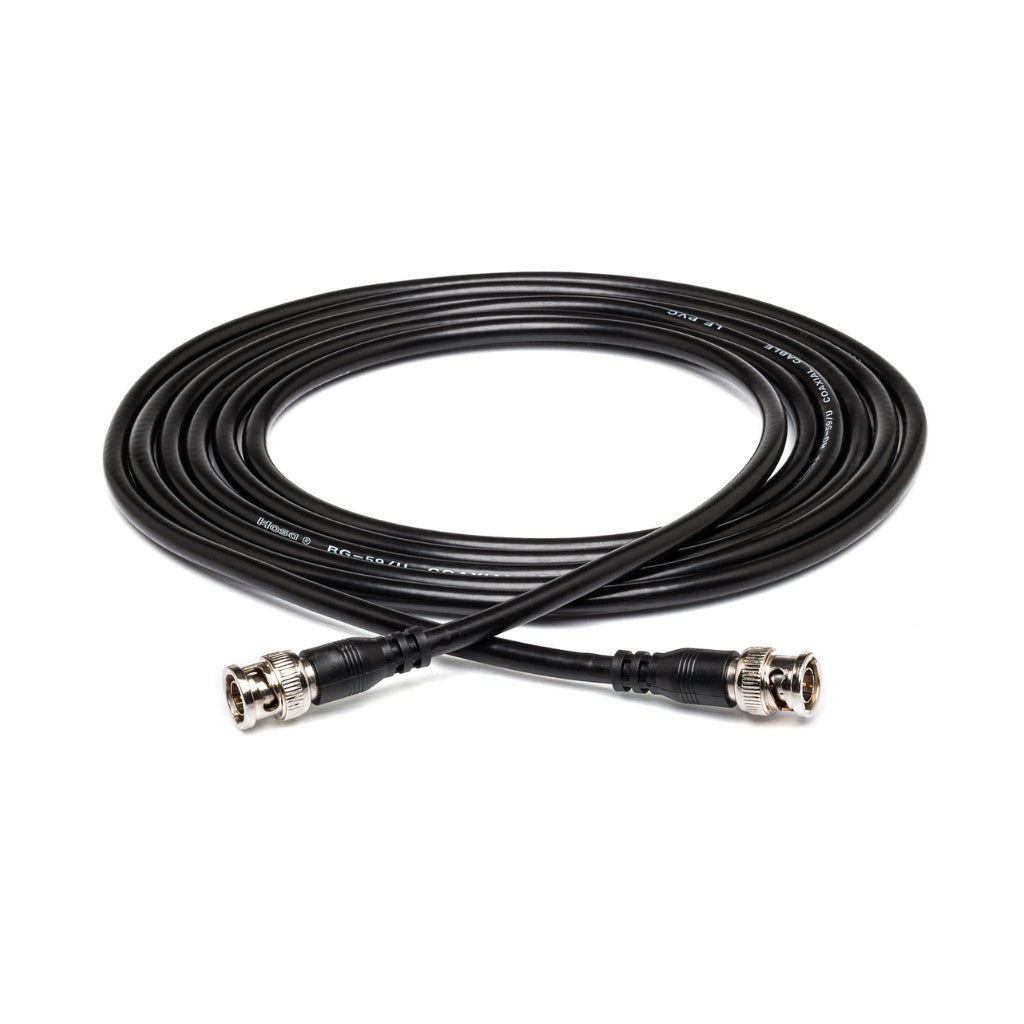 Hosa Technology BNC to BNC 50-ohm Coax Cable 1ft Cables Sky Music