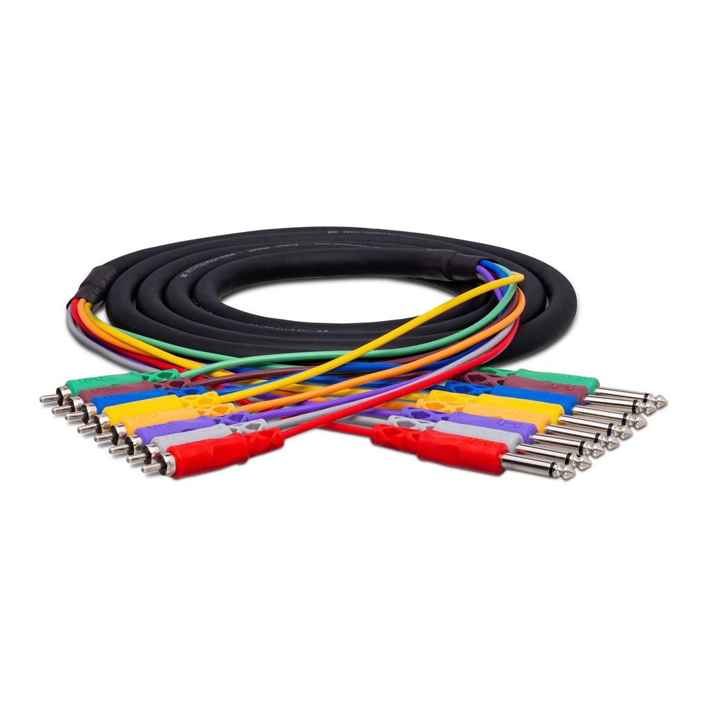 Hosa Technology CPR802 Snake 1/4 TS - RCA 2M Cables Sky Music