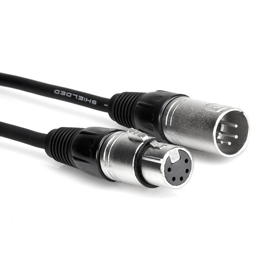 Hosa Technology DMX512 Cable XLR5M - XLR5F 30F Cables Sky Music