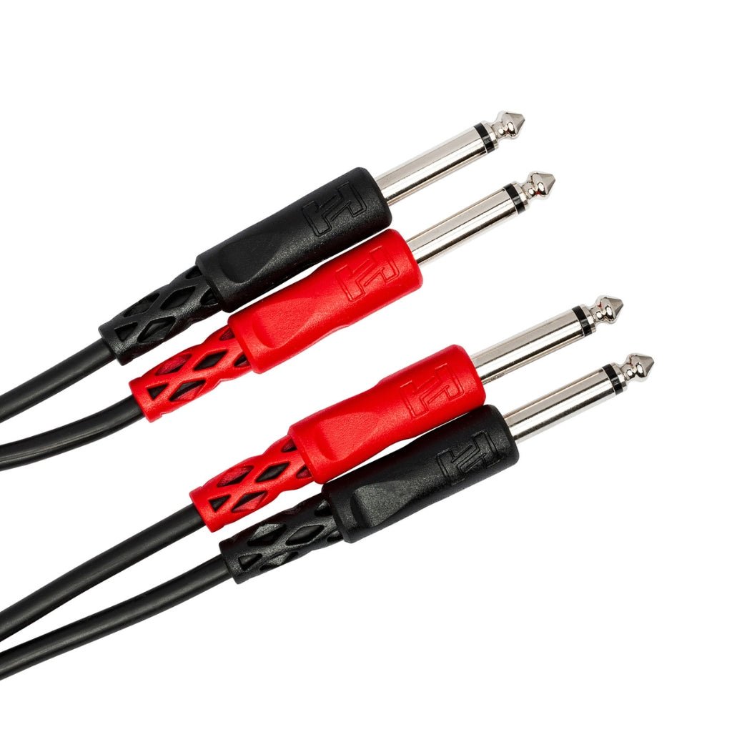 Hosa Technology Dual 1/4 in TS to Same Stereo Interconnect Cable 4m Cables Sky Music