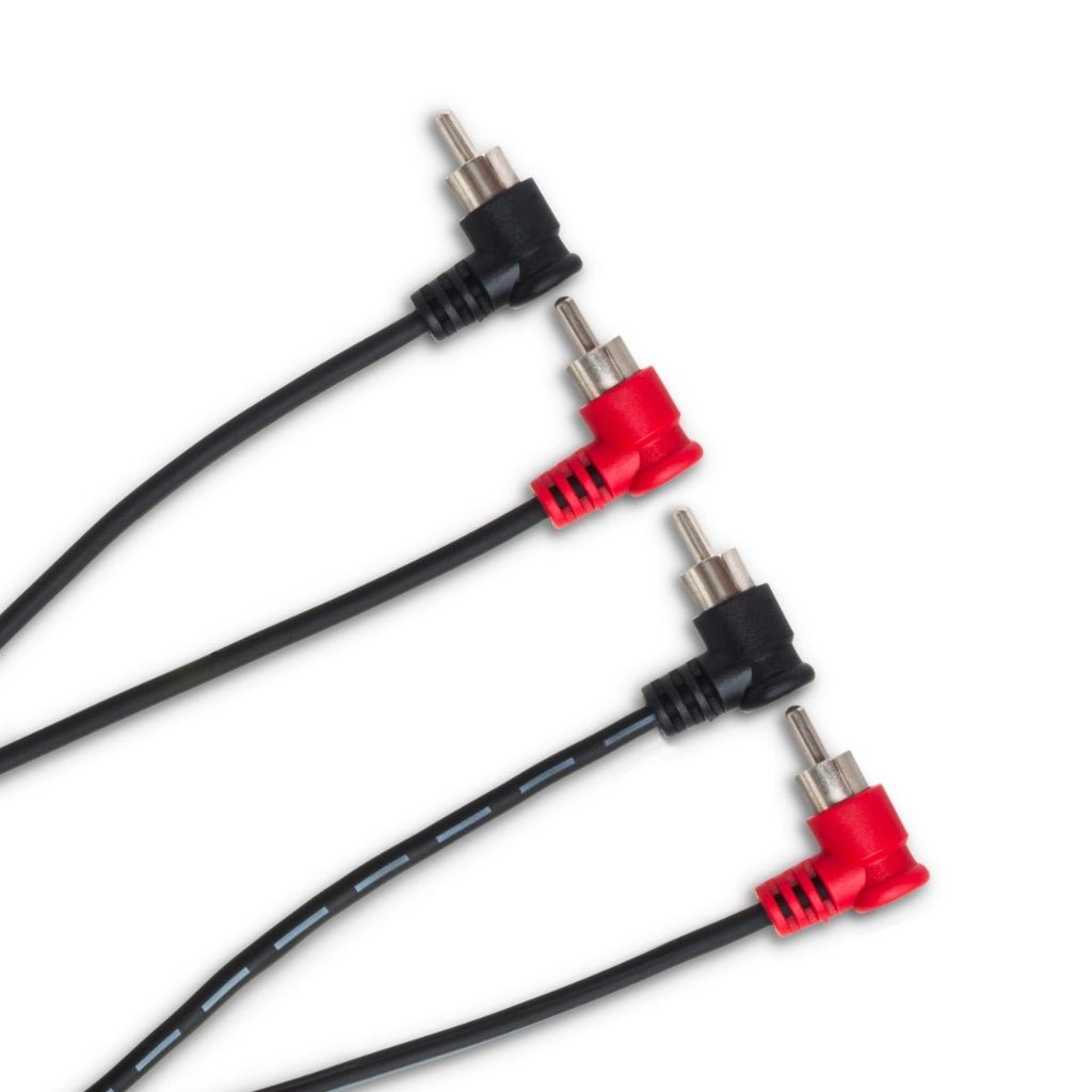 Hosa Technology Dual Right-Angle RCA to Same Stereo Interconnect Cable 1m Cables Sky Music