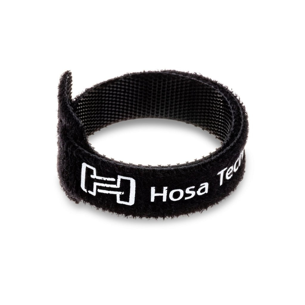 Hosa Technology Hook and Loop Cable Tie, 50pc Black Cables Sky Music