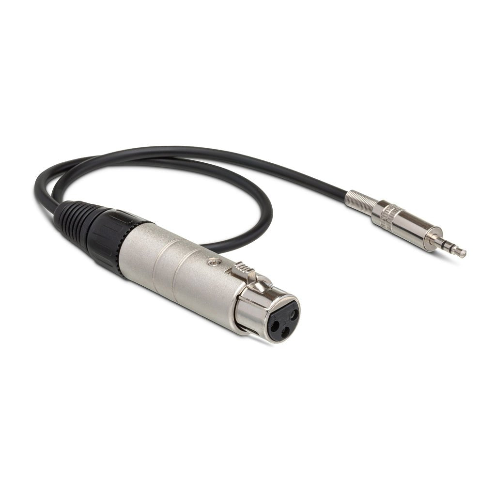 Hosa Technology Imp Trans XLR3F-3.5mm TRS 18In Cables Sky Music