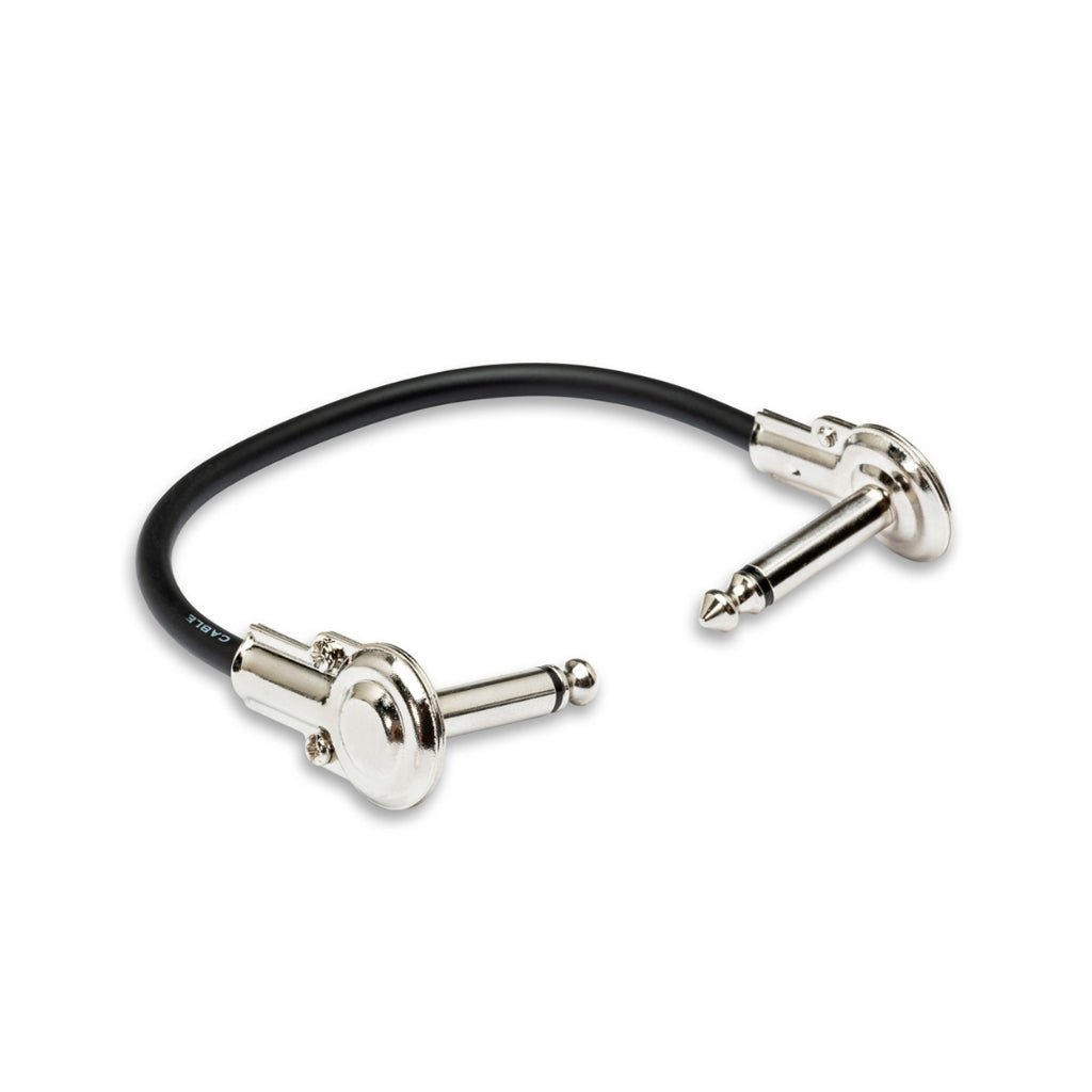 Hosa Technology Low-Profile Right-Angle to Same Guitar Patch Cable 1ft Cables Sky Music