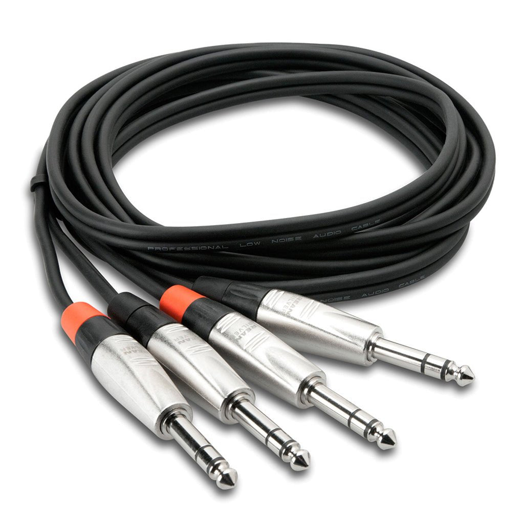 Hosa Technology Pro Dual 1/4 TRS-Same 20 Cables Sky Music