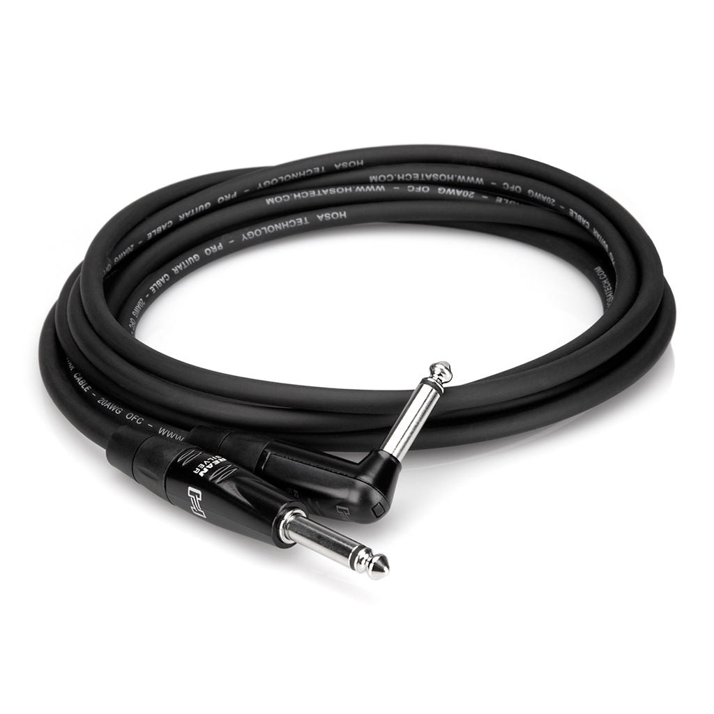 Hosa Technology Pro Guitar Cable St - RA 25Ft Guitar Cables Sky Music