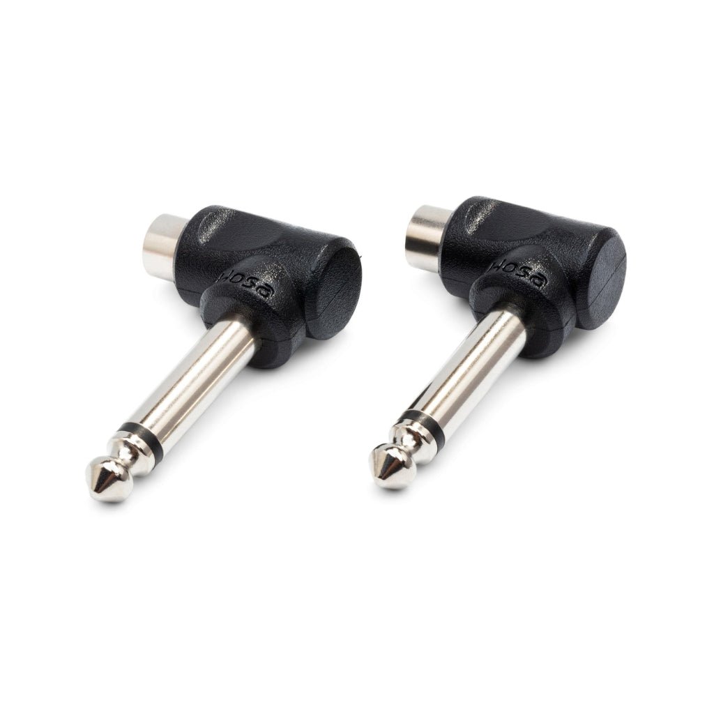Hosa Technology RCA to 1/4 in TS Right-Angle Adaptors Other Sky Music