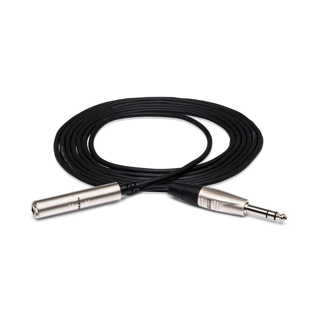 Hosa Technology REAN 1/4 in TRS to 1/4 in TRS Pro Headphone Extension Cable 5ft Cables Sky Music
