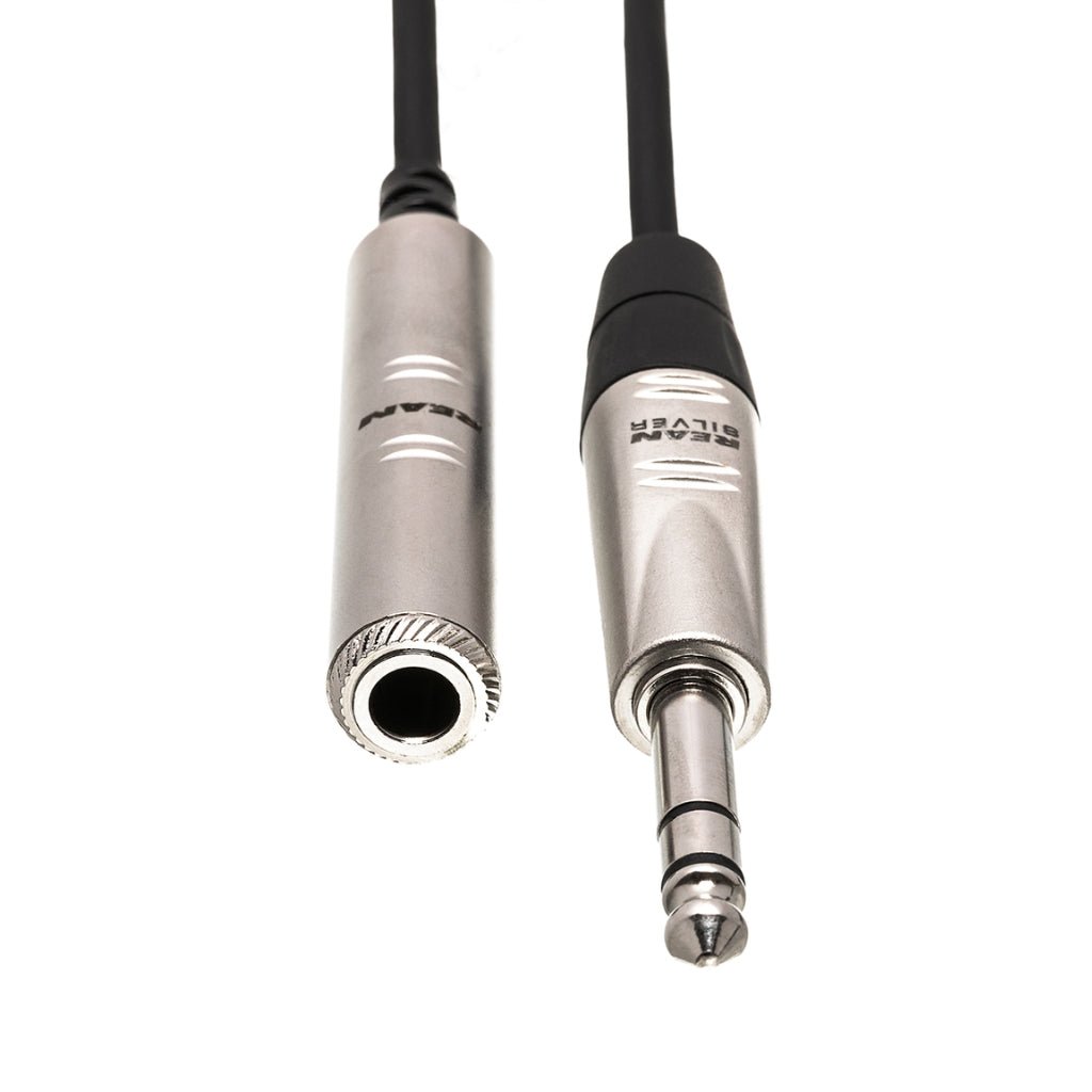 Hosa Technology REAN 1/4 in TRS to 1/4 in TRS Pro Headphone Extension Cable 5ft Cables Sky Music