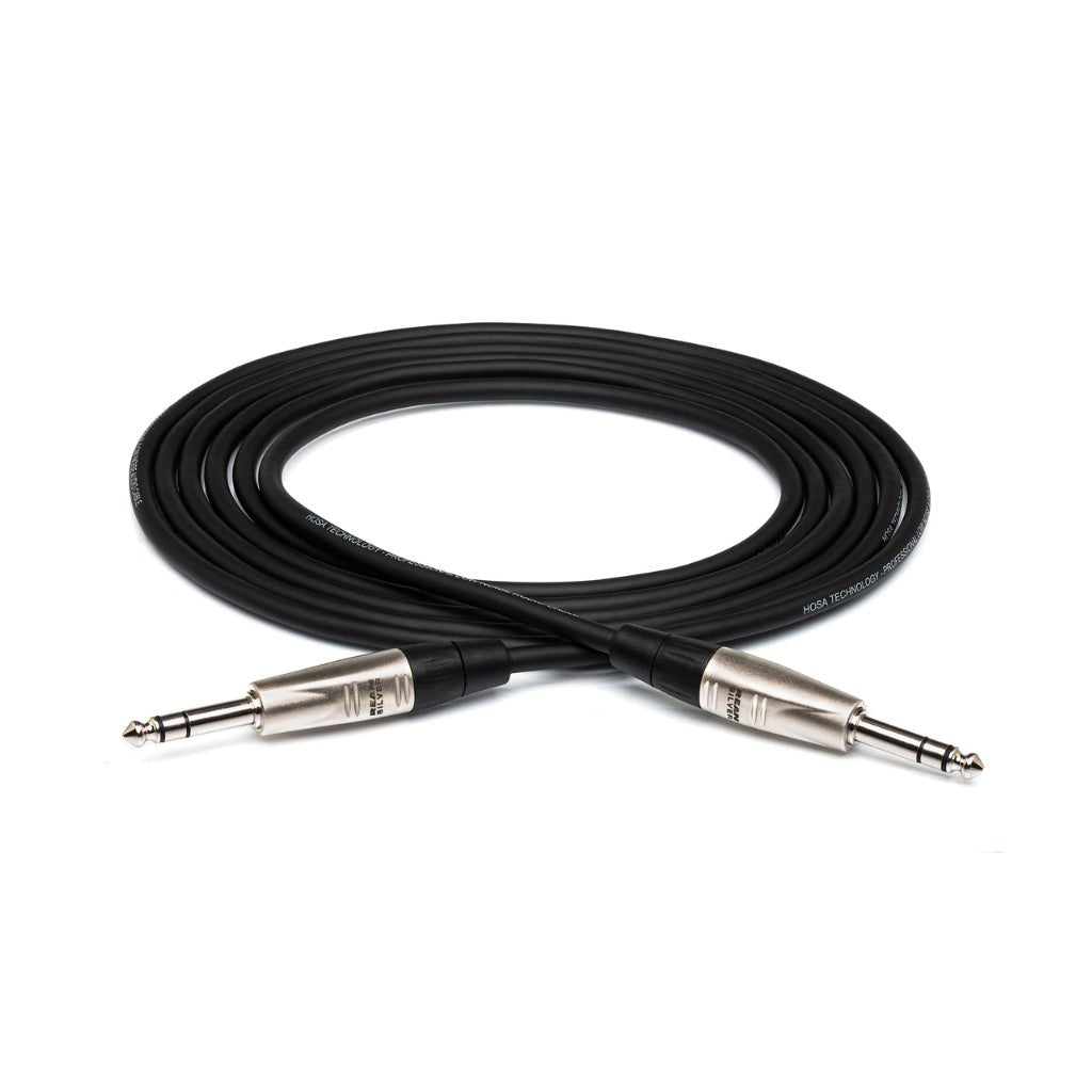 Hosa Technology REAN 1/4 in TRS to Same Pro Balanced Interconnect Cable 15ft Cables Sky Music