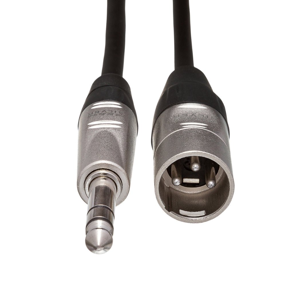 Hosa Technology REAN 1/4 in TRS to XLR3M Pro Balanced Interconnect Cable 15ft Cables Sky Music