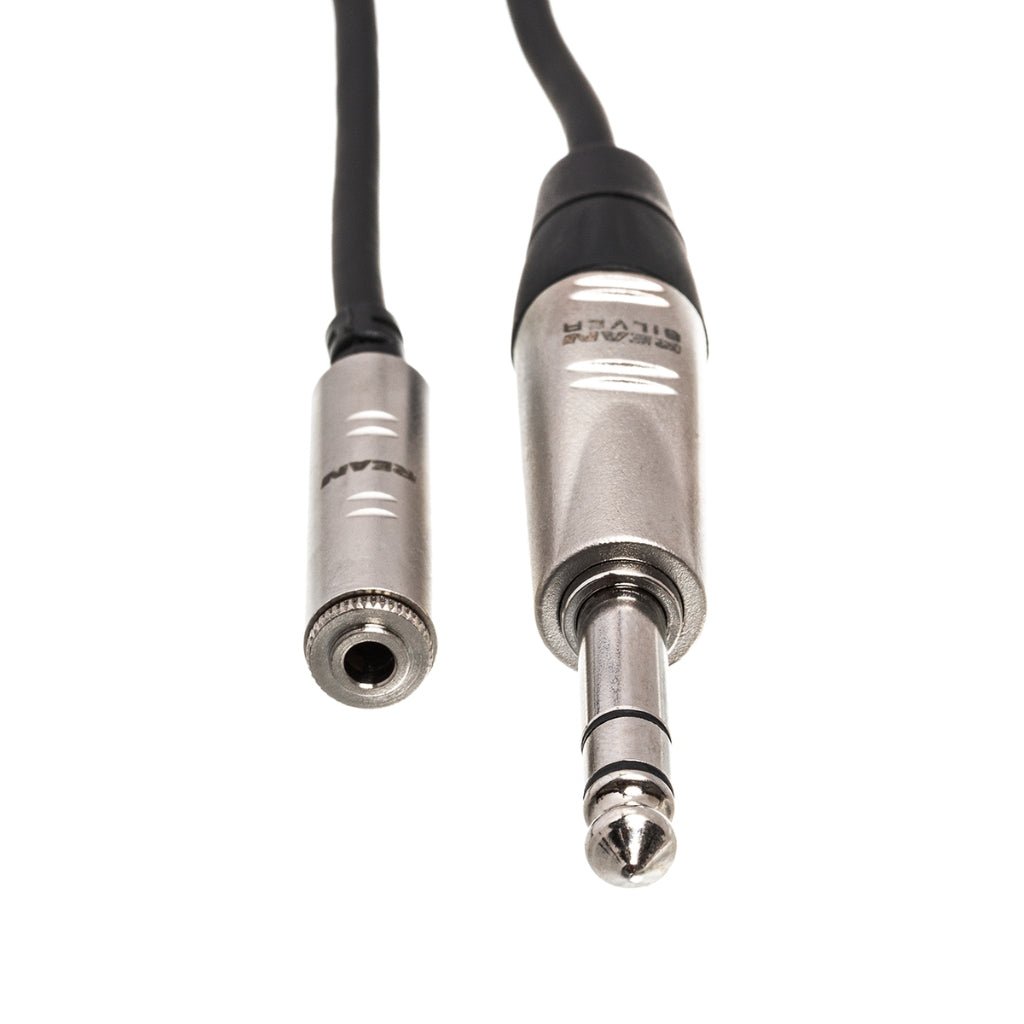 Hosa Technology REAN 3.5 mm TRS to 1/4 in TRS Pro Headphone Adapter Cable 5ft Cables Sky Music
