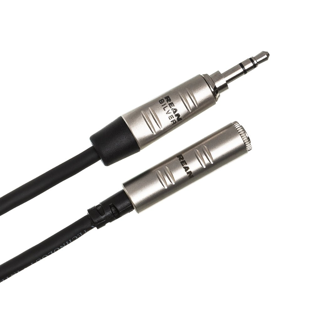 Hosa Technology REAN 3.5 mm TRS to 3.5 mm TRS Pro Headphone Extension Cable 10ft Cables Sky Music